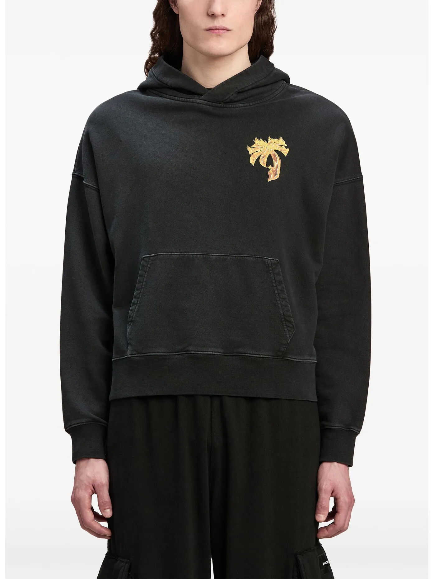     -PALM ANGELS    -FELPA HOODY BURNING PALM-