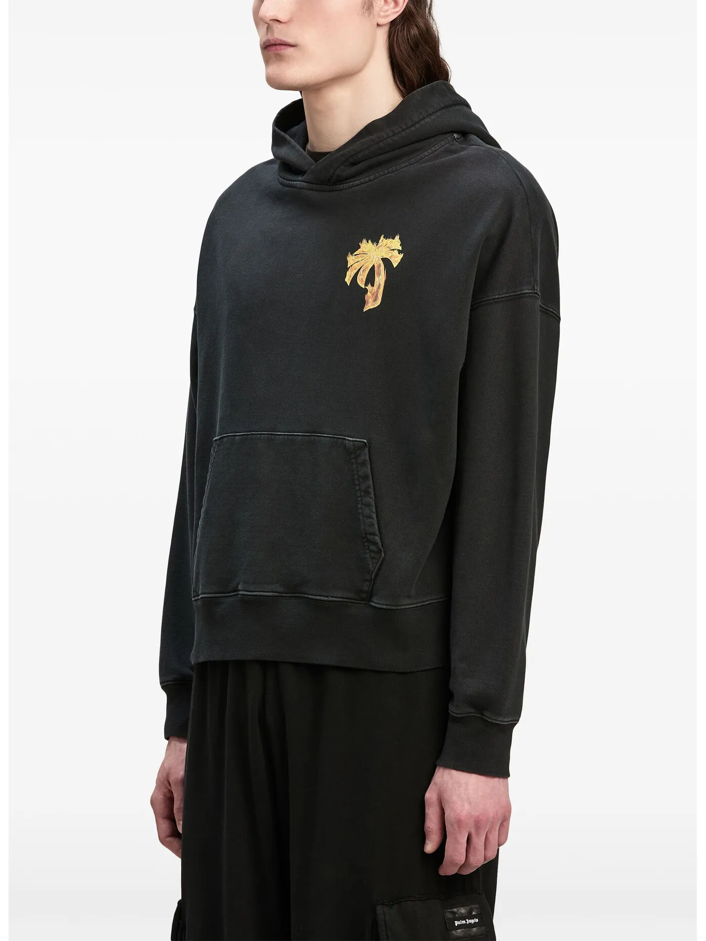     -PALM ANGELS    -FELPA HOODY BURNING PALM-