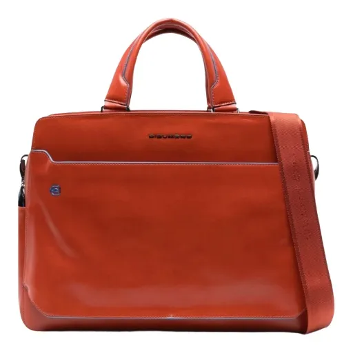 -PIQUADRO Cartella 2 Manici 2 Comparti in Pelle Porta PC CA6590B2/CU4 Cuoio