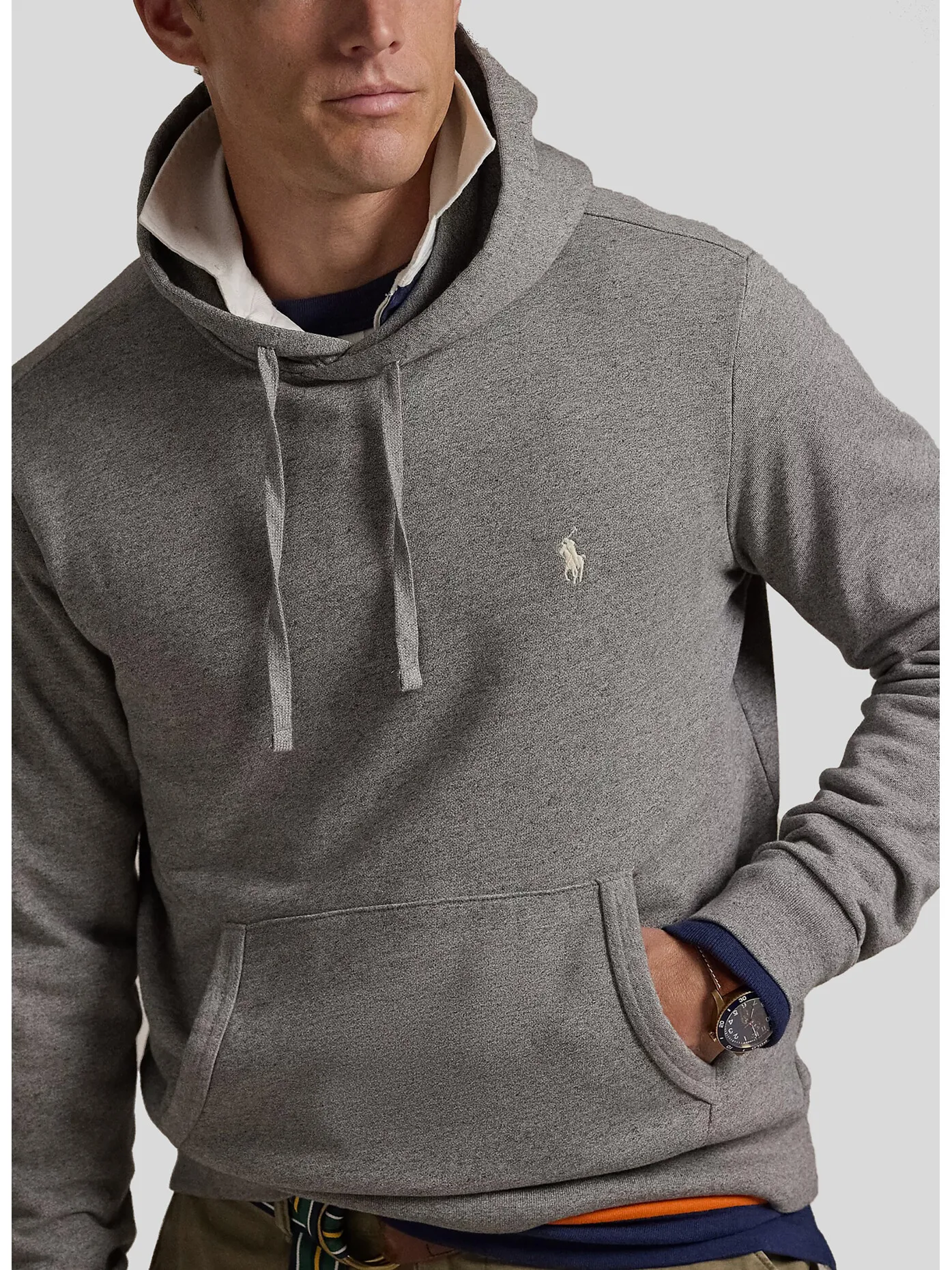     -POLO RALPH LAUREN    -FELPA HOODIE CON LOGO RICAMATO-