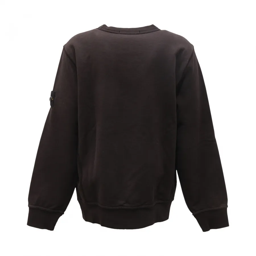 1340AS felpa bimbo STONE ISLAND kids boy sweatshirt black