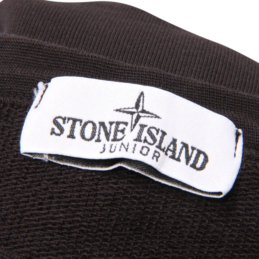 1340AS felpa bimbo STONE ISLAND kids boy sweatshirt black