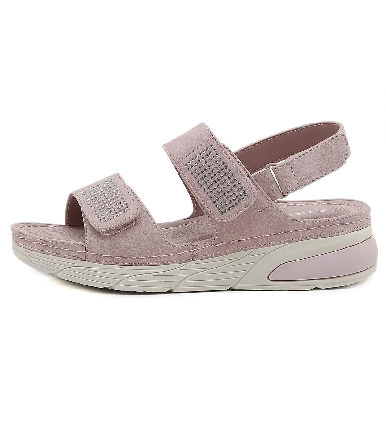 2023 New Classics Sandali da donna con plateau Scarpe con tacco basso per donna Crystal Casual Scarpe da donna Sandali con tacco