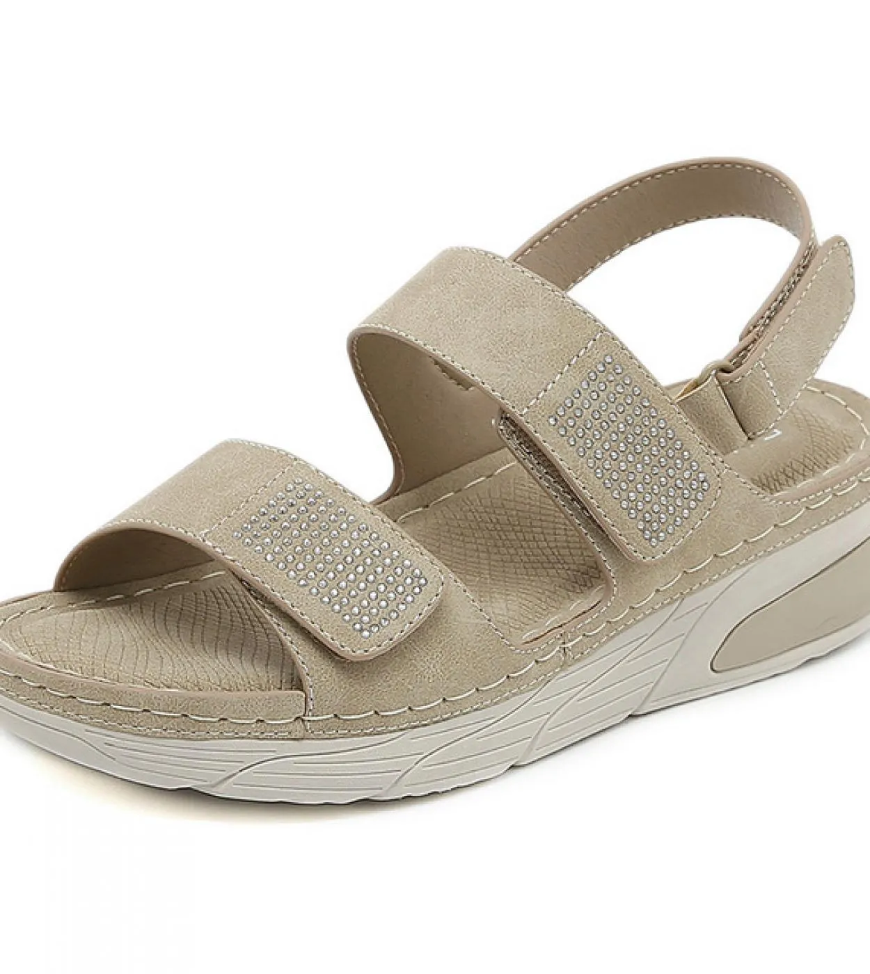 2023 New Classics Sandali da donna con plateau Scarpe con tacco basso per donna Crystal Casual Scarpe da donna Sandali con tacco