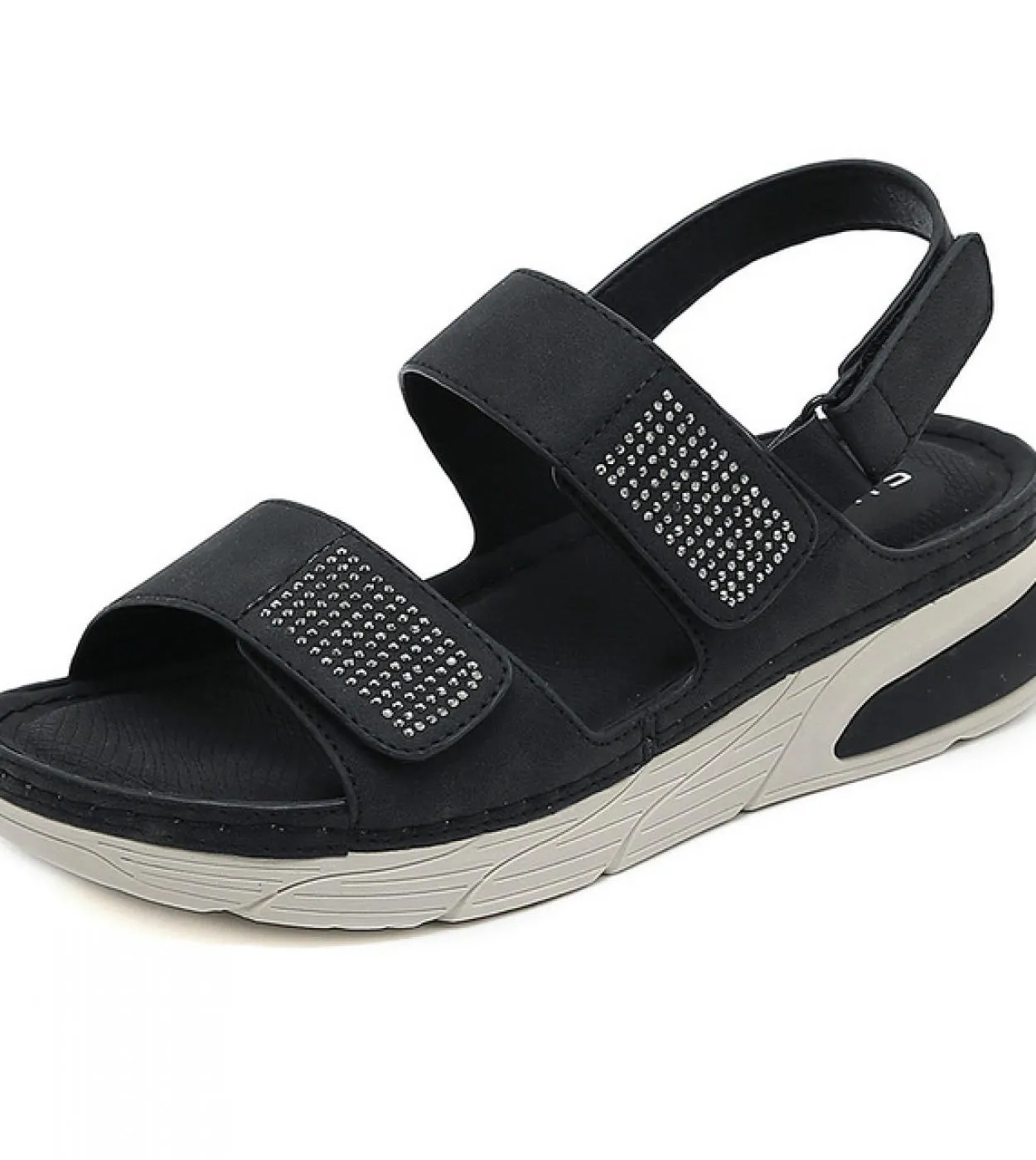 2023 New Classics Sandali da donna con plateau Scarpe con tacco basso per donna Crystal Casual Scarpe da donna Sandali con tacco