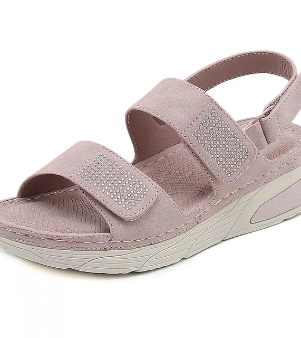 2023 New Classics Sandali da donna con plateau Scarpe con tacco basso per donna Crystal Casual Scarpe da donna Sandali con tacco