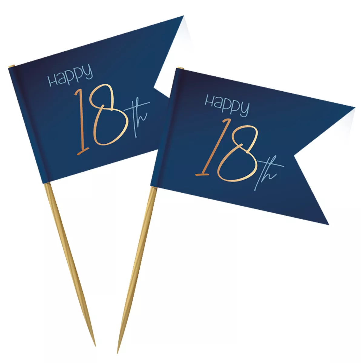 36 stuzzicadenti 18° compleanno blu