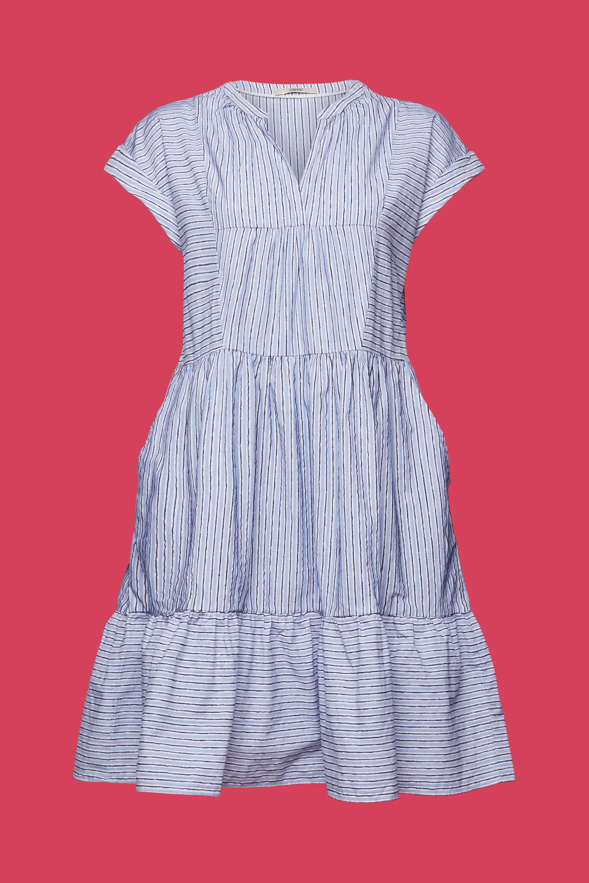 Abito a righe, 100% cotone