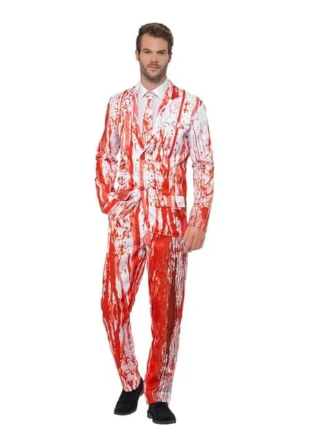 Abito per Halloween insanguinato bianco