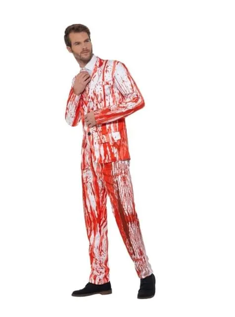Abito per Halloween insanguinato bianco