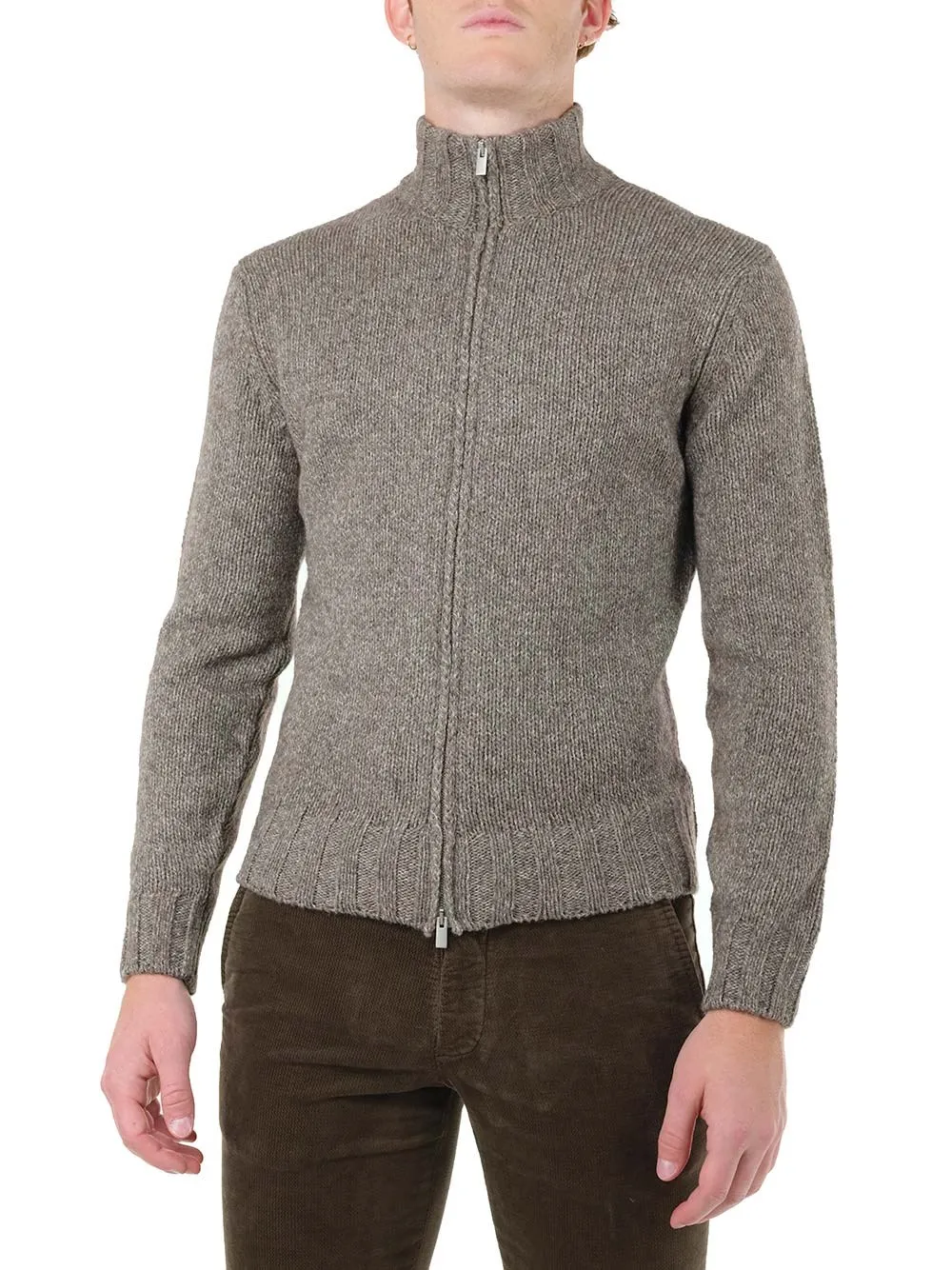   Al Duca D'aosta  Cardigan con zip  