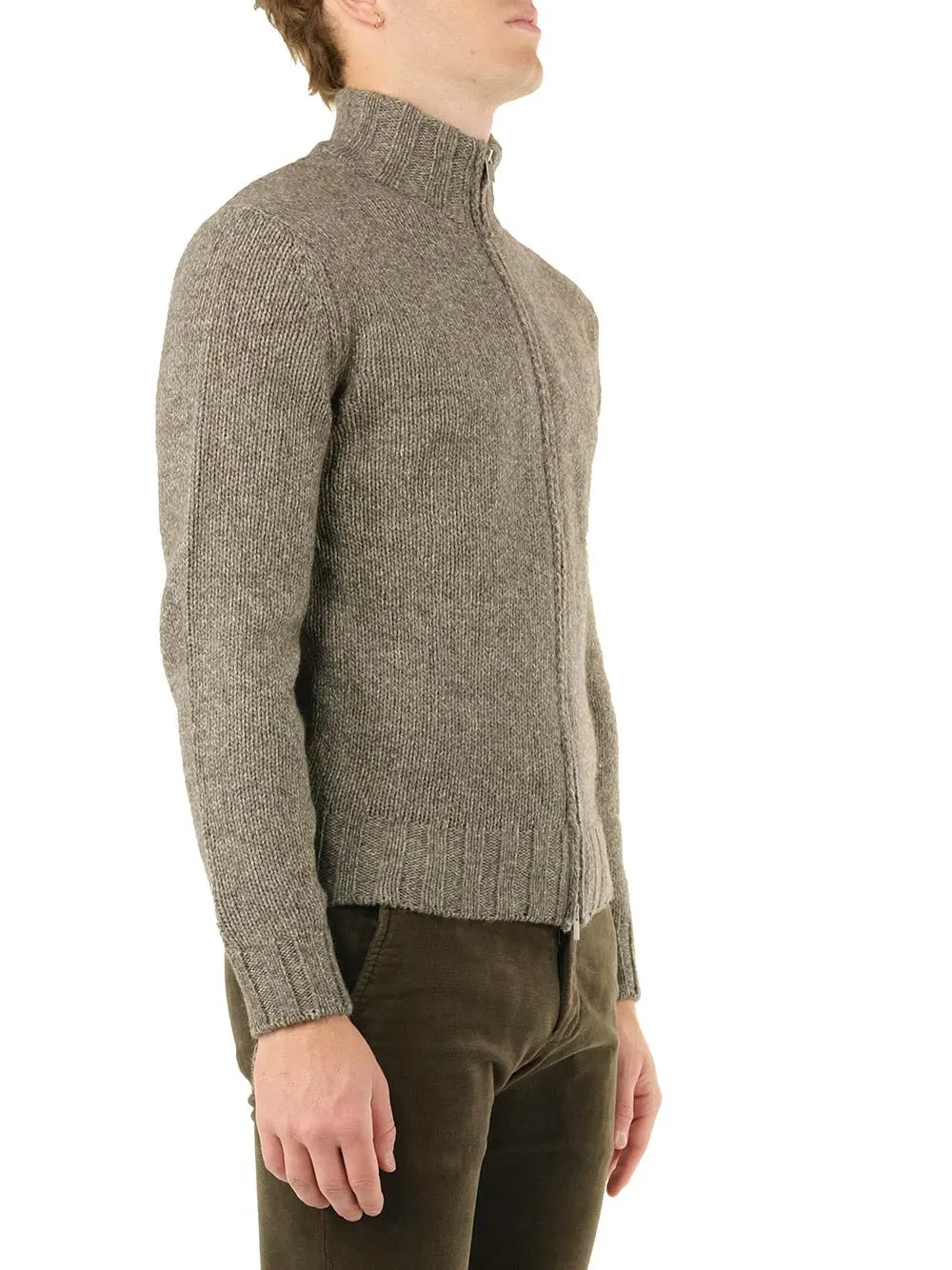   Al Duca D'aosta  Cardigan con zip  
