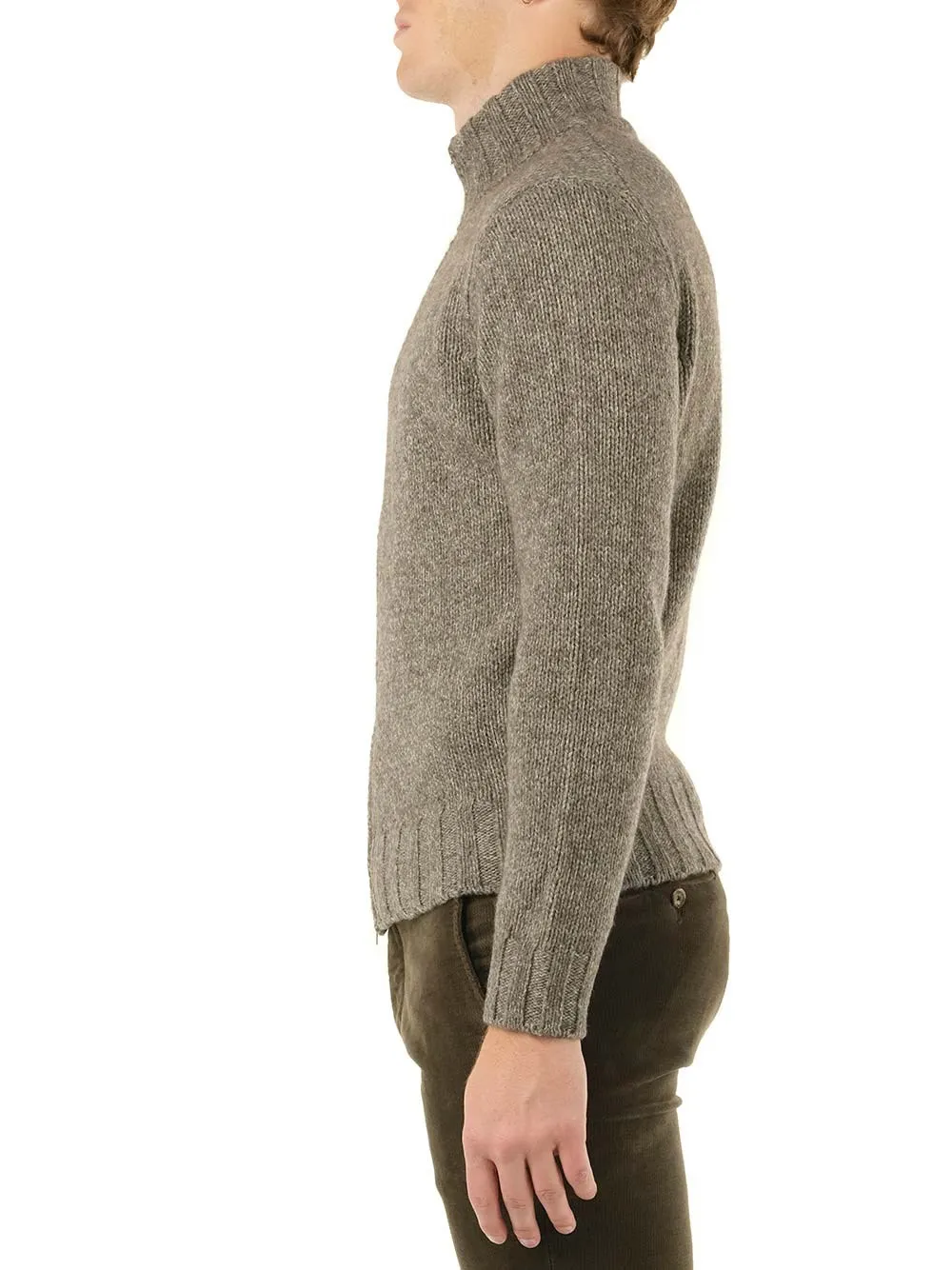   Al Duca D'aosta  Cardigan con zip  