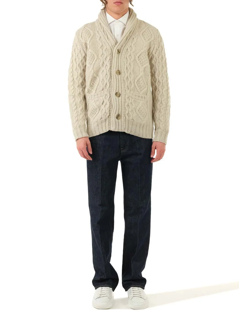   Al Duca D'aosta  Cardigan ecru  