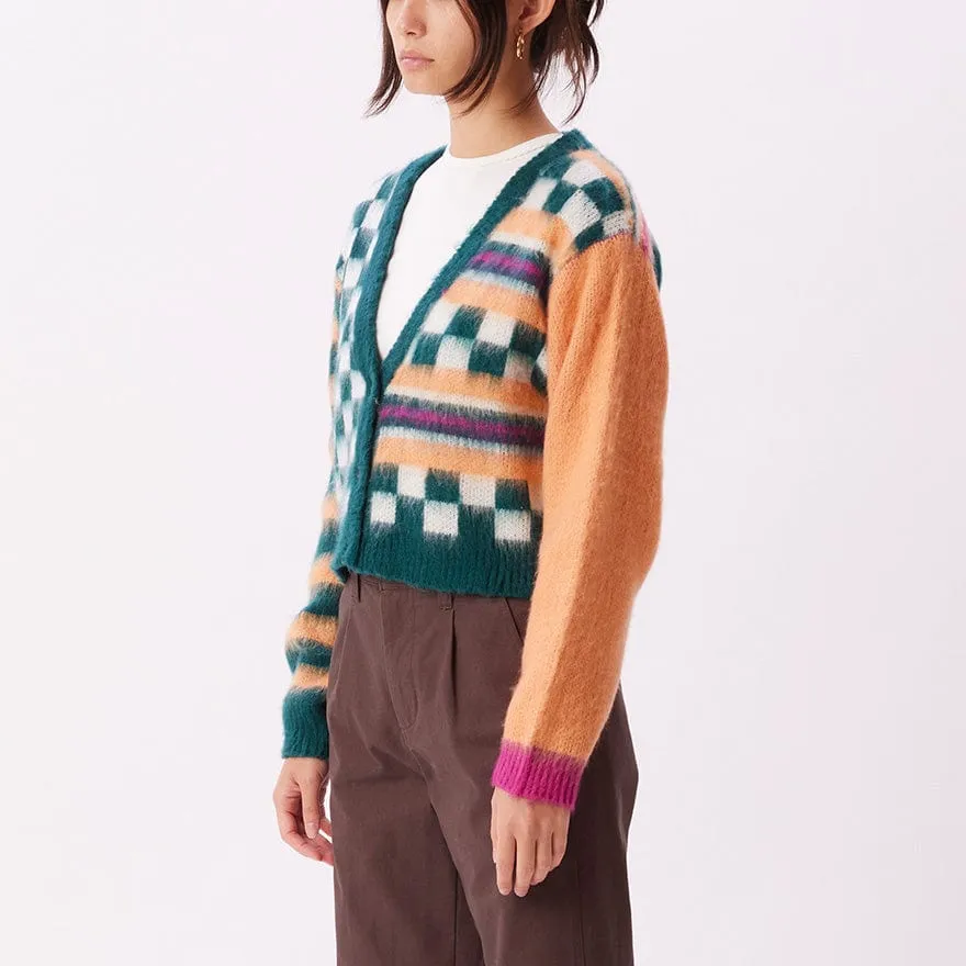 AMBER CARDIGAN - GALATIC TEAL MULTI