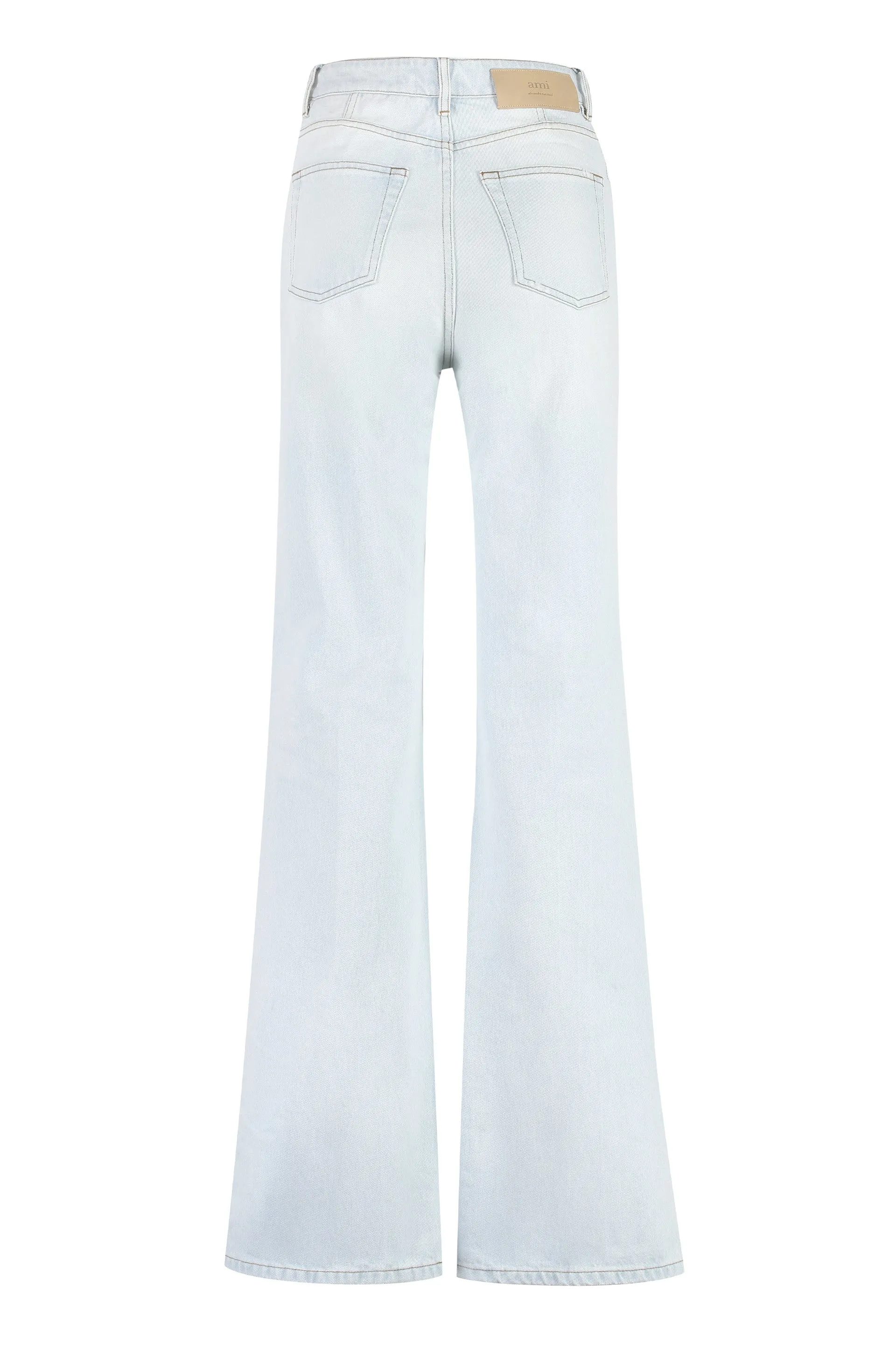 AMI PARIS Jeans flare a vita alta