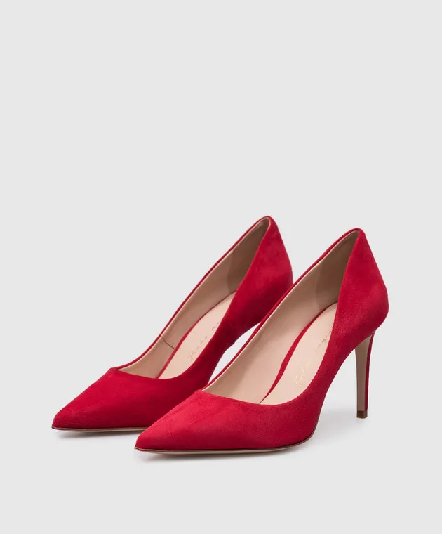 Babe Pay Pls Barchette in camoscio rosso 201801149S