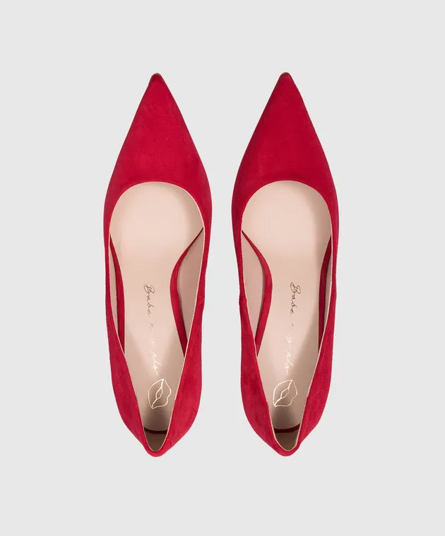 Babe Pay Pls Barchette in camoscio rosso 201801149S