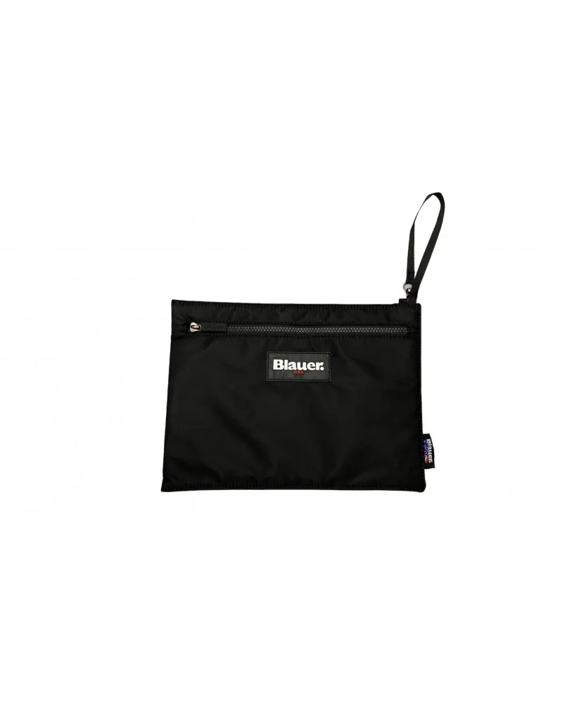 BLAUER doc01 pochette portafoglio portamonete nero