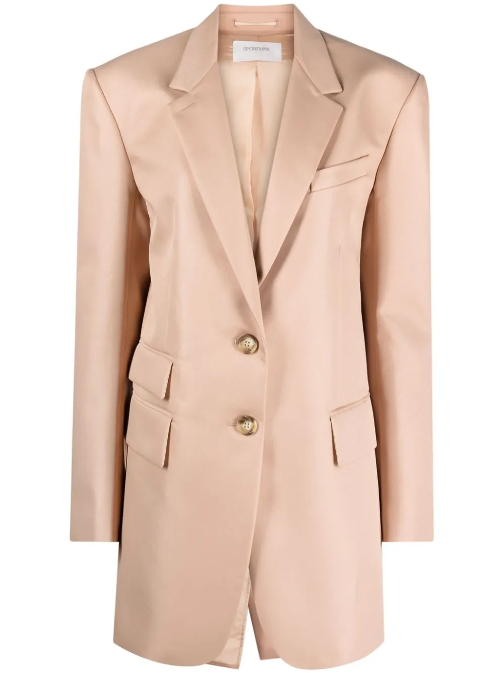 Blazer monopetto azoto in beige - donna