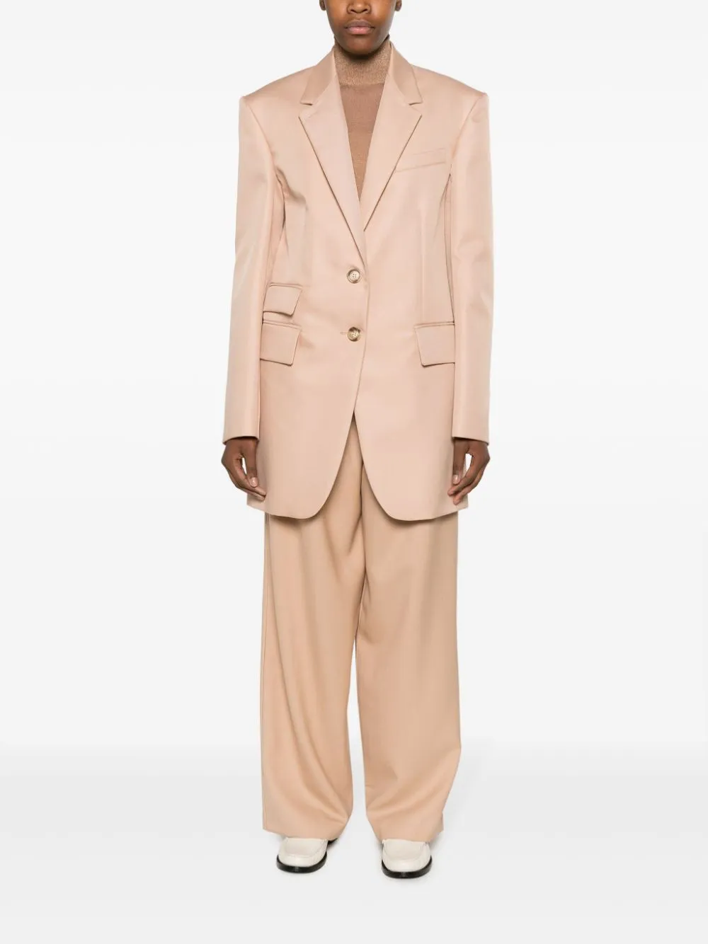 Blazer monopetto azoto in beige - donna