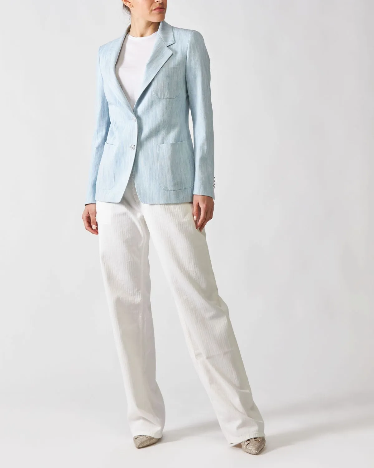 Blazer Monopetto Azzurro