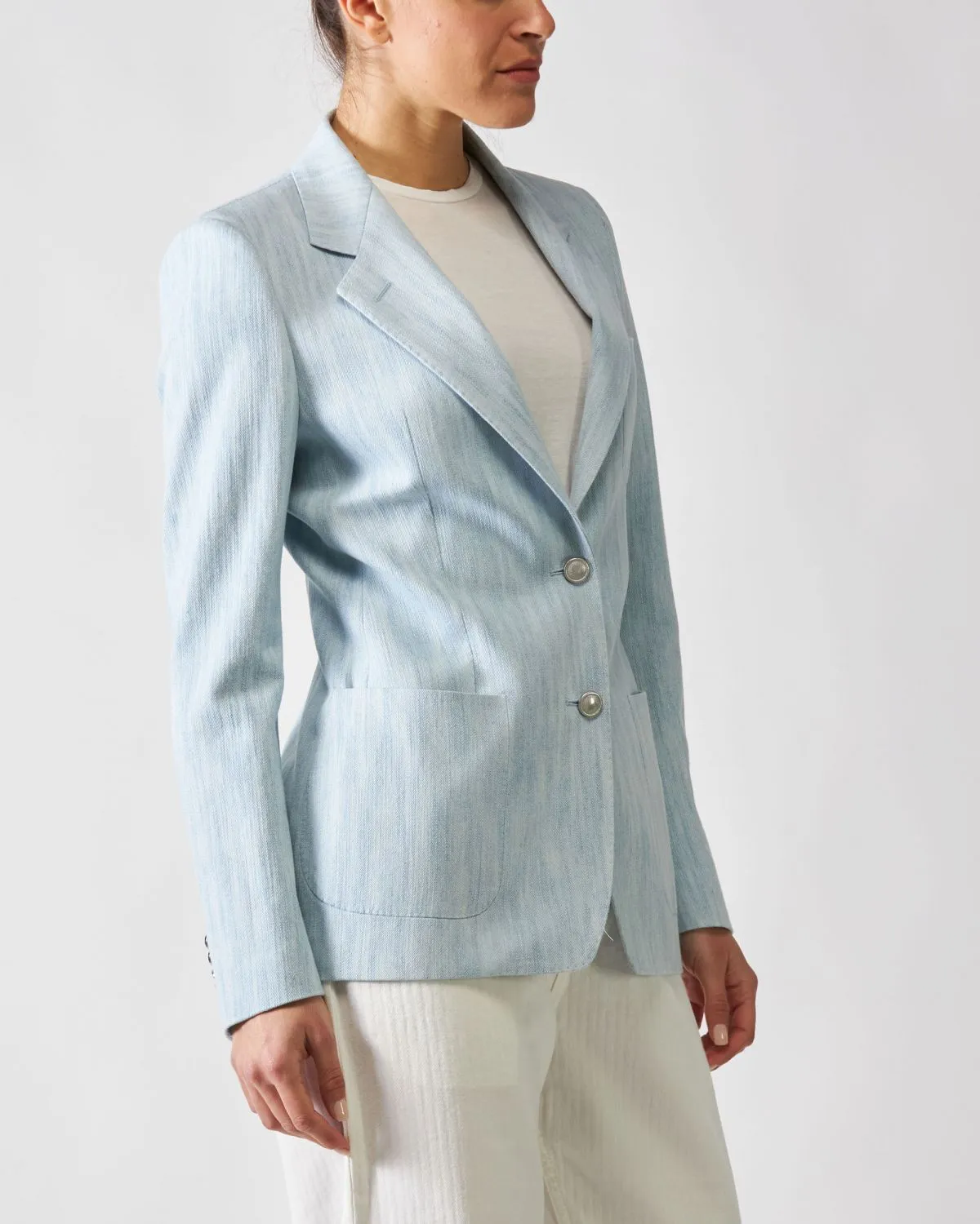 Blazer Monopetto Azzurro