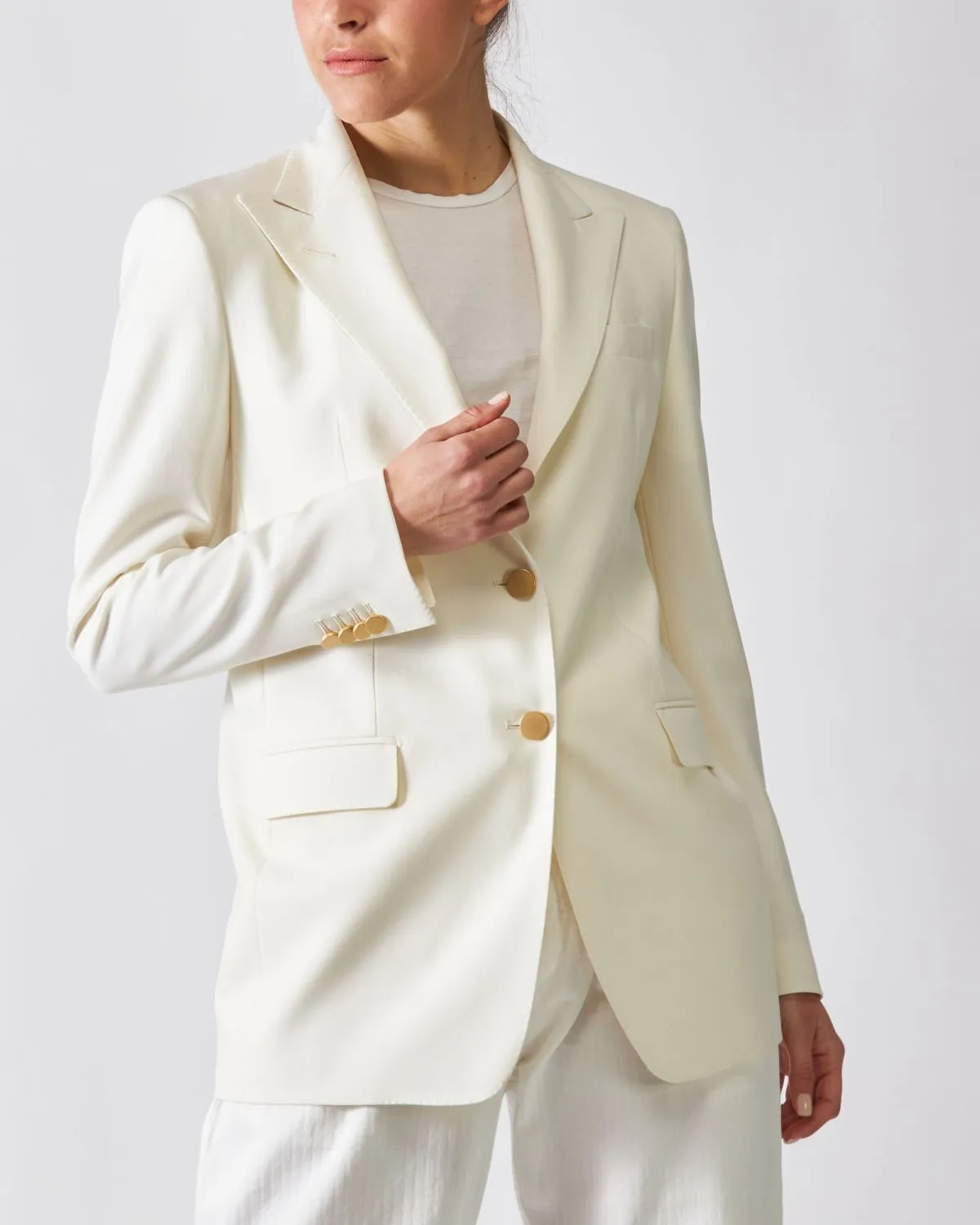 Blazer Monopetto Bianco