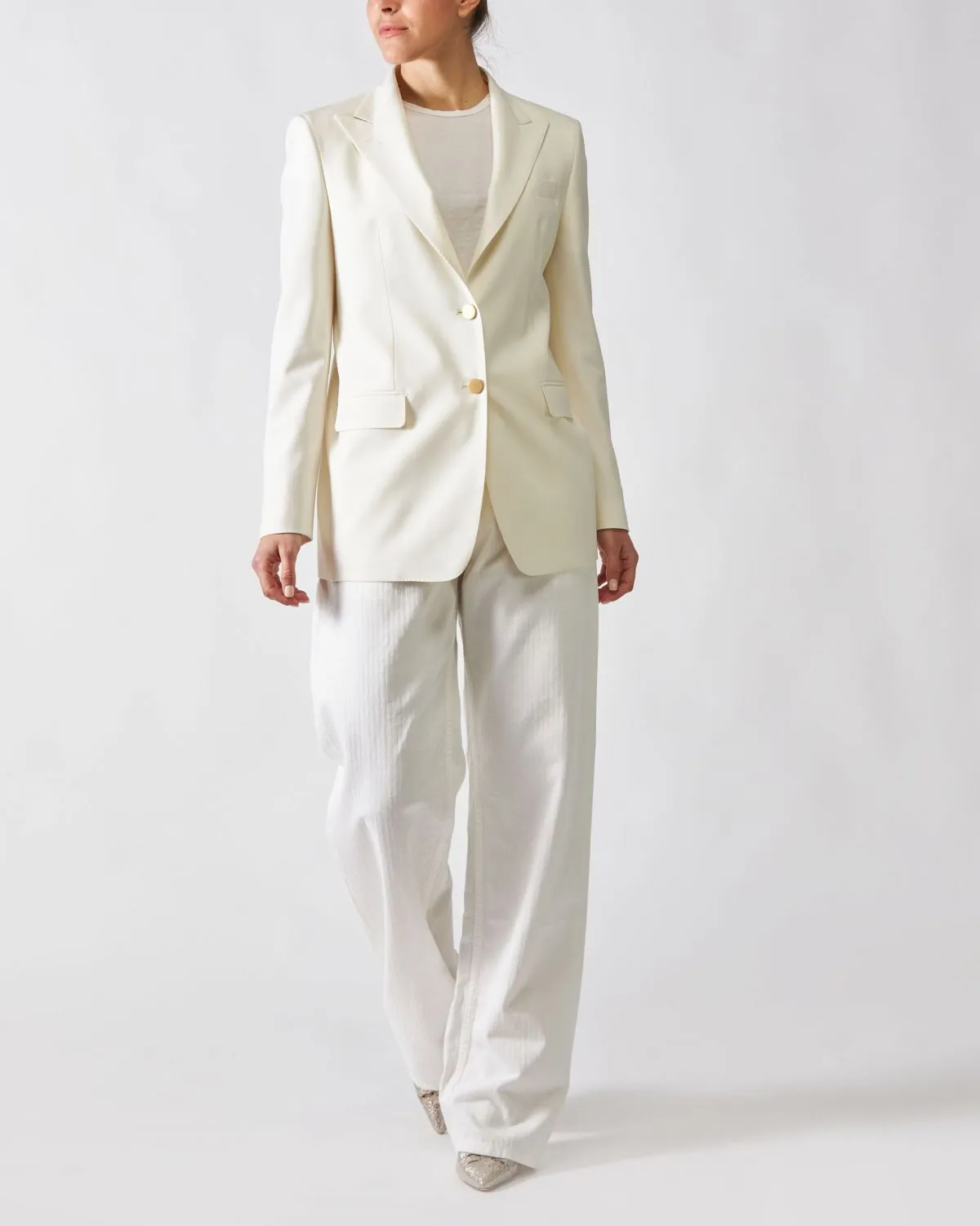 Blazer Monopetto Bianco