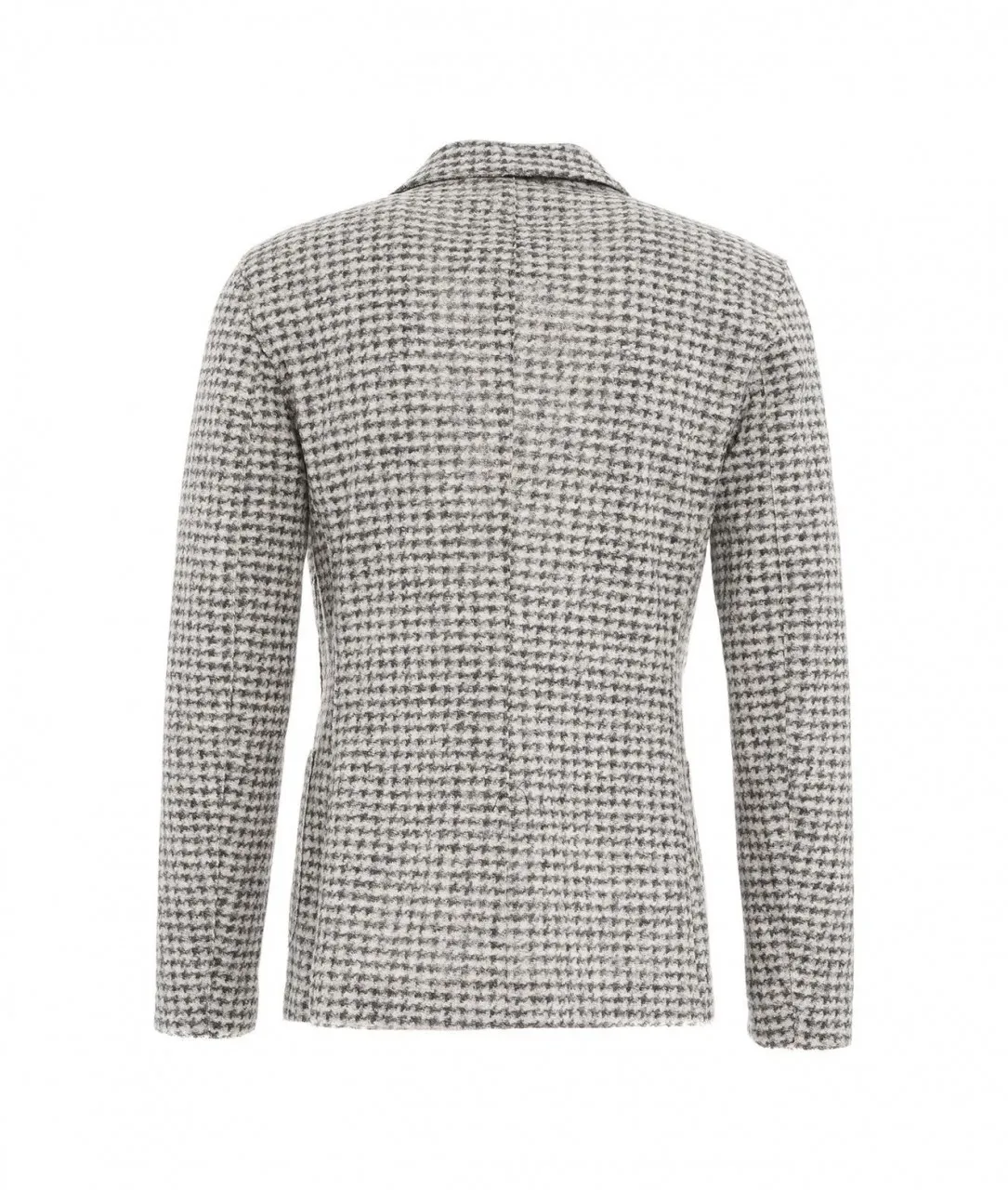 Blazer monopetto con motivo pied-de-poule grigio grigio