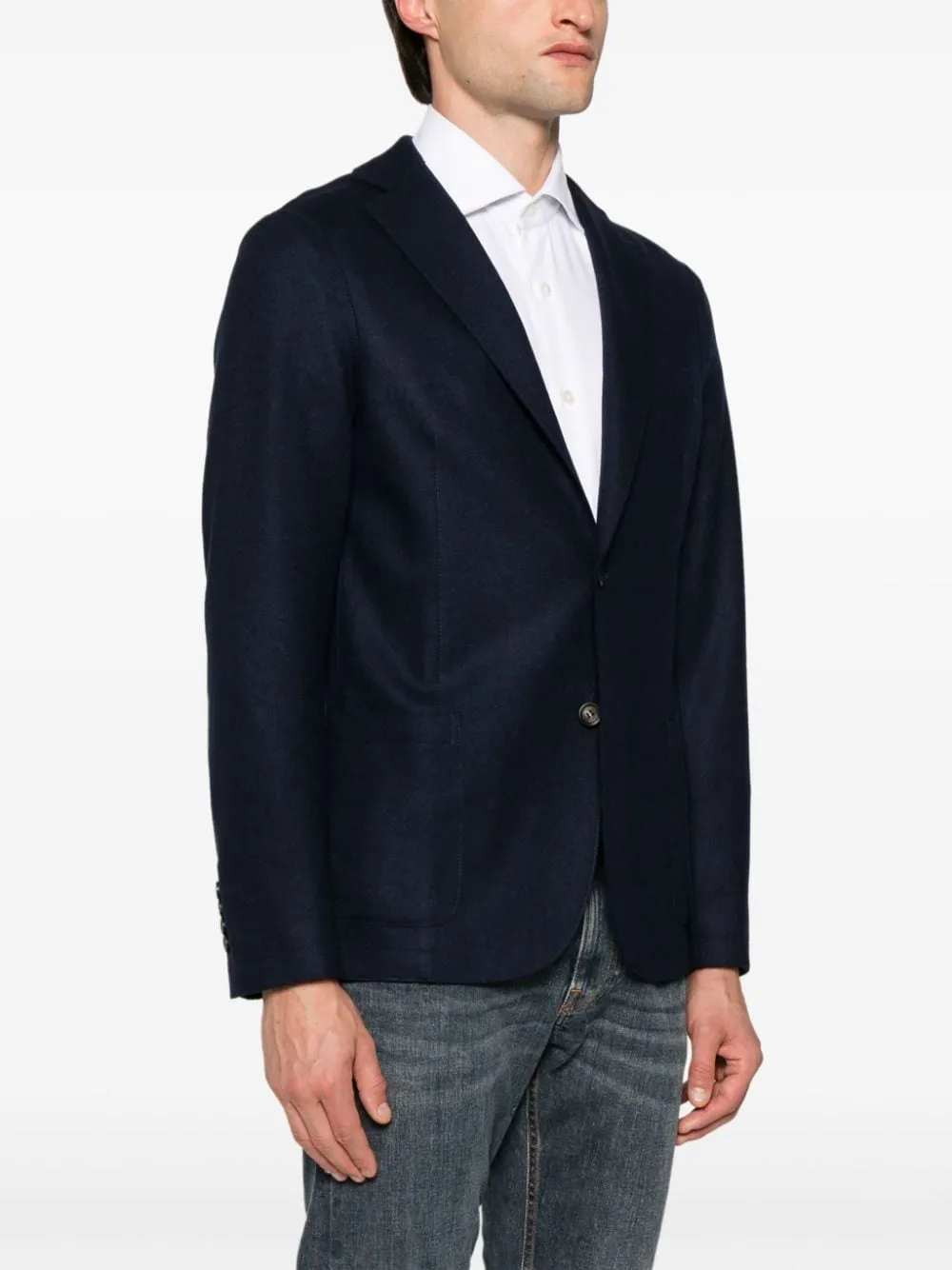 Blazer monopetto in blu di Eleventy - uomo