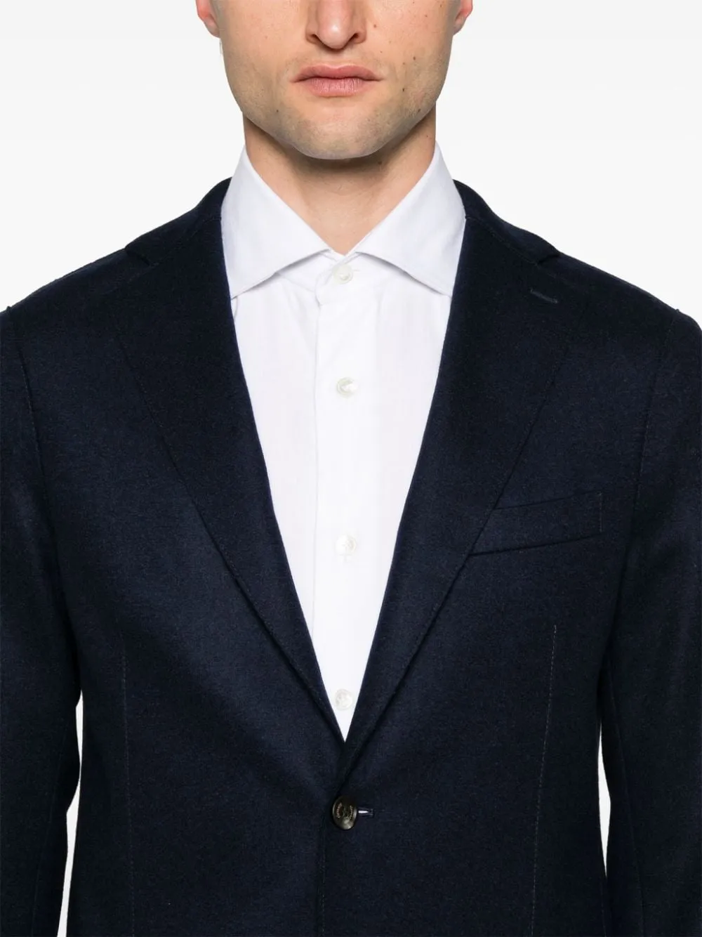 Blazer monopetto in blu di Eleventy - uomo