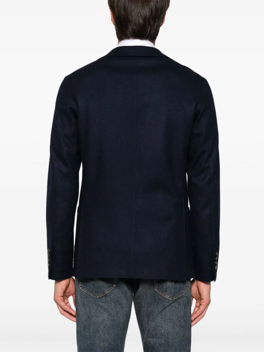 Blazer monopetto in blu di Eleventy - uomo