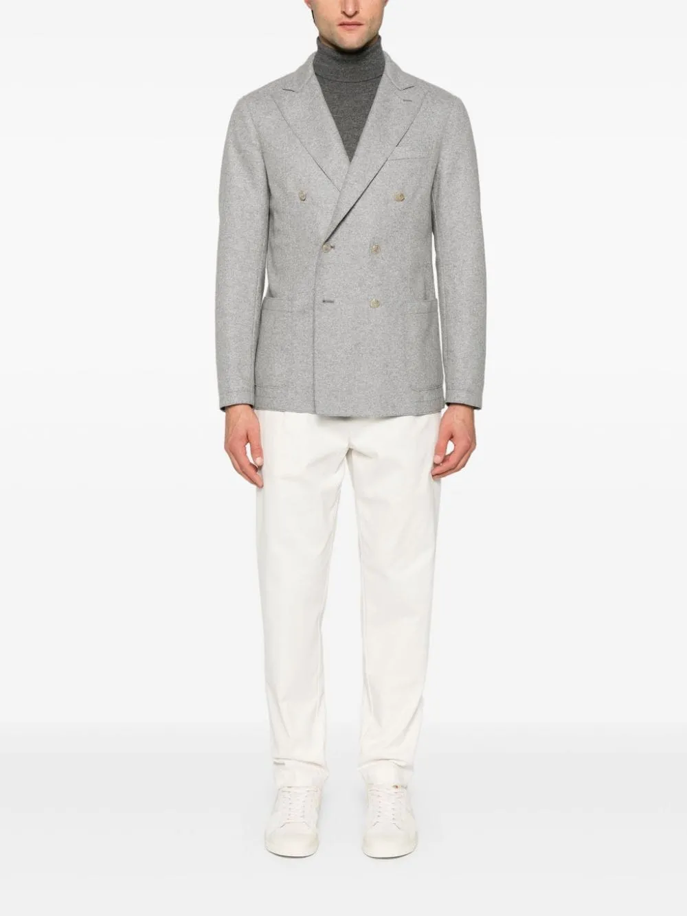 Blazer monopetto in grigio di Eleventy - uomo