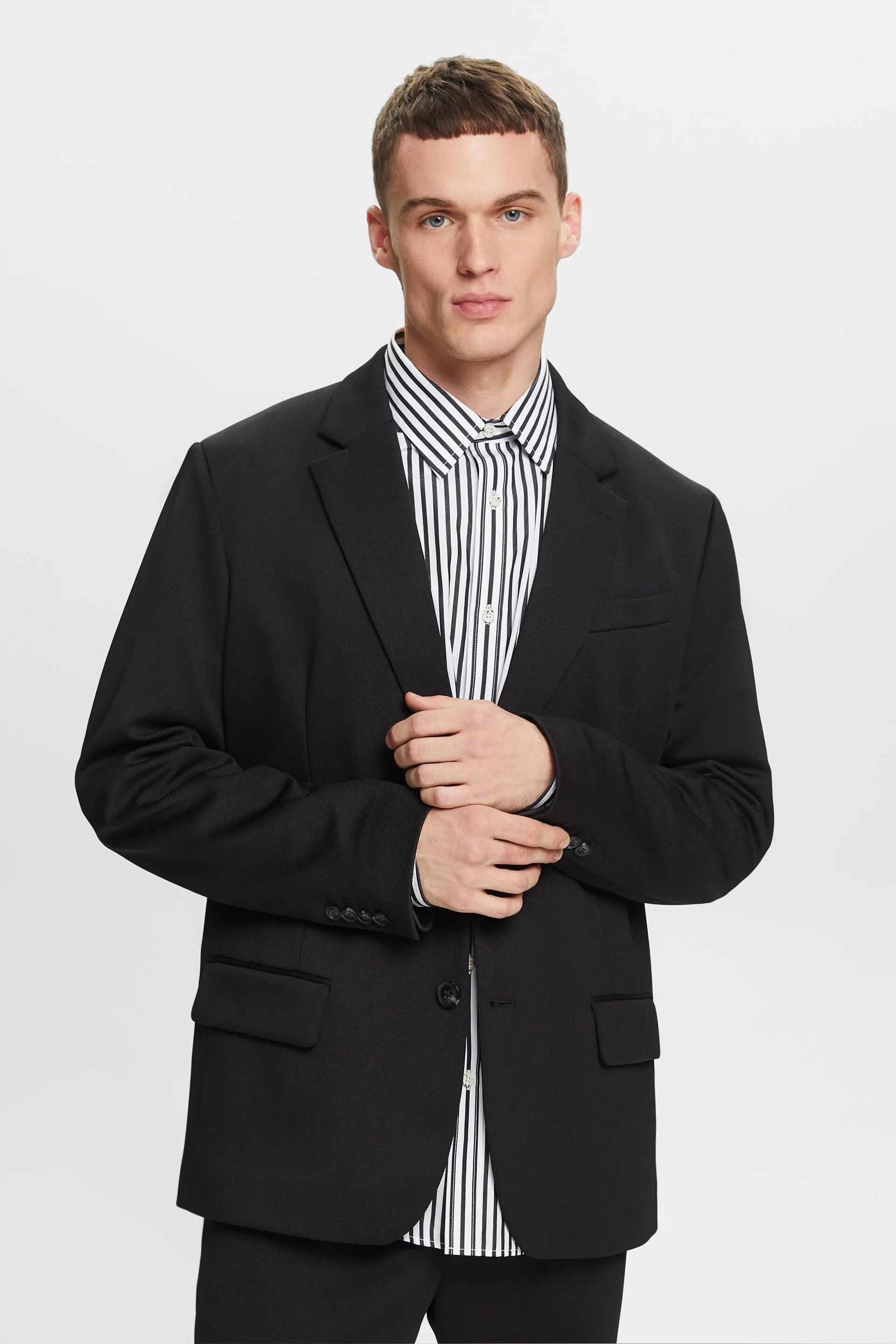 Blazer monopetto in twill