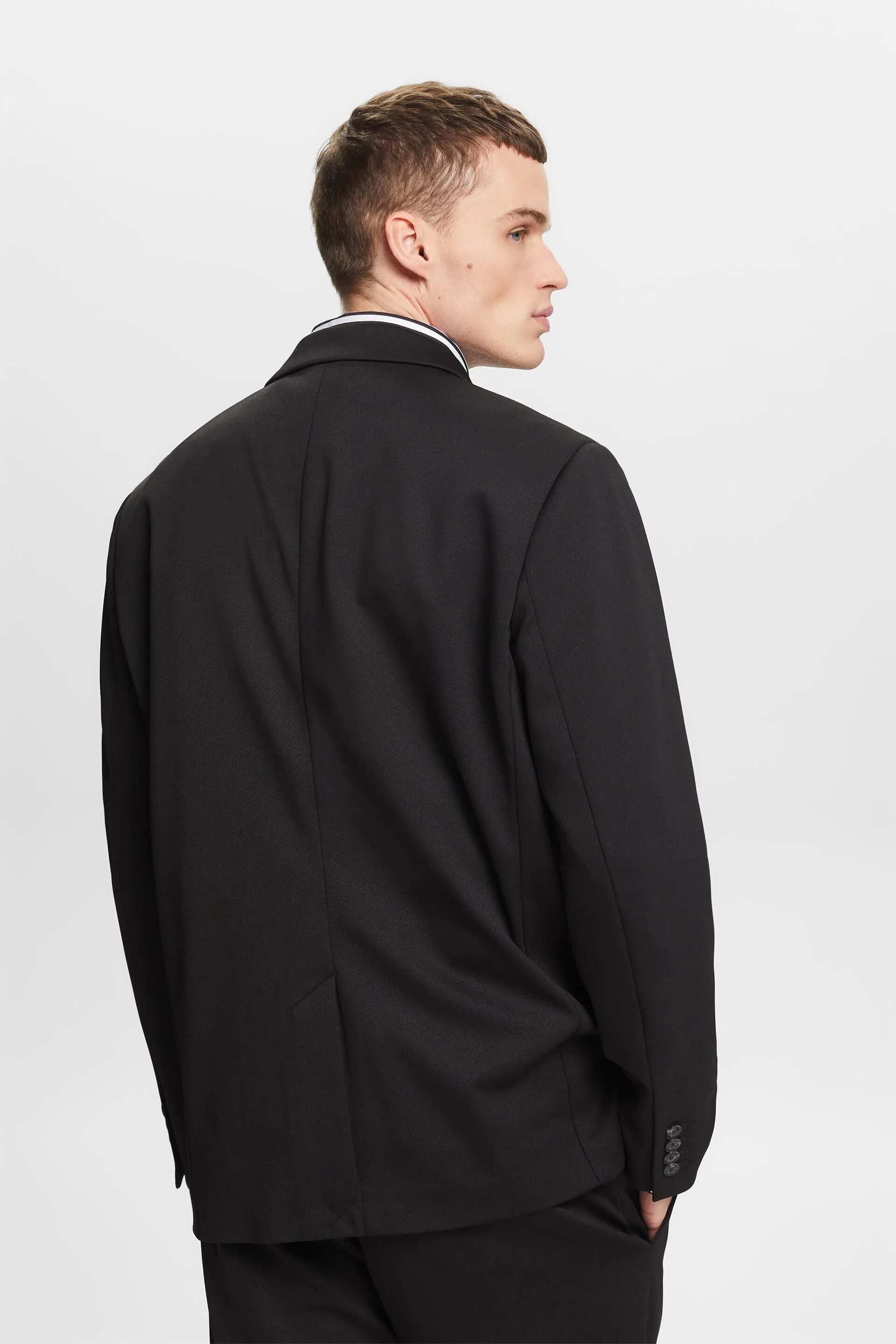 Blazer monopetto in twill