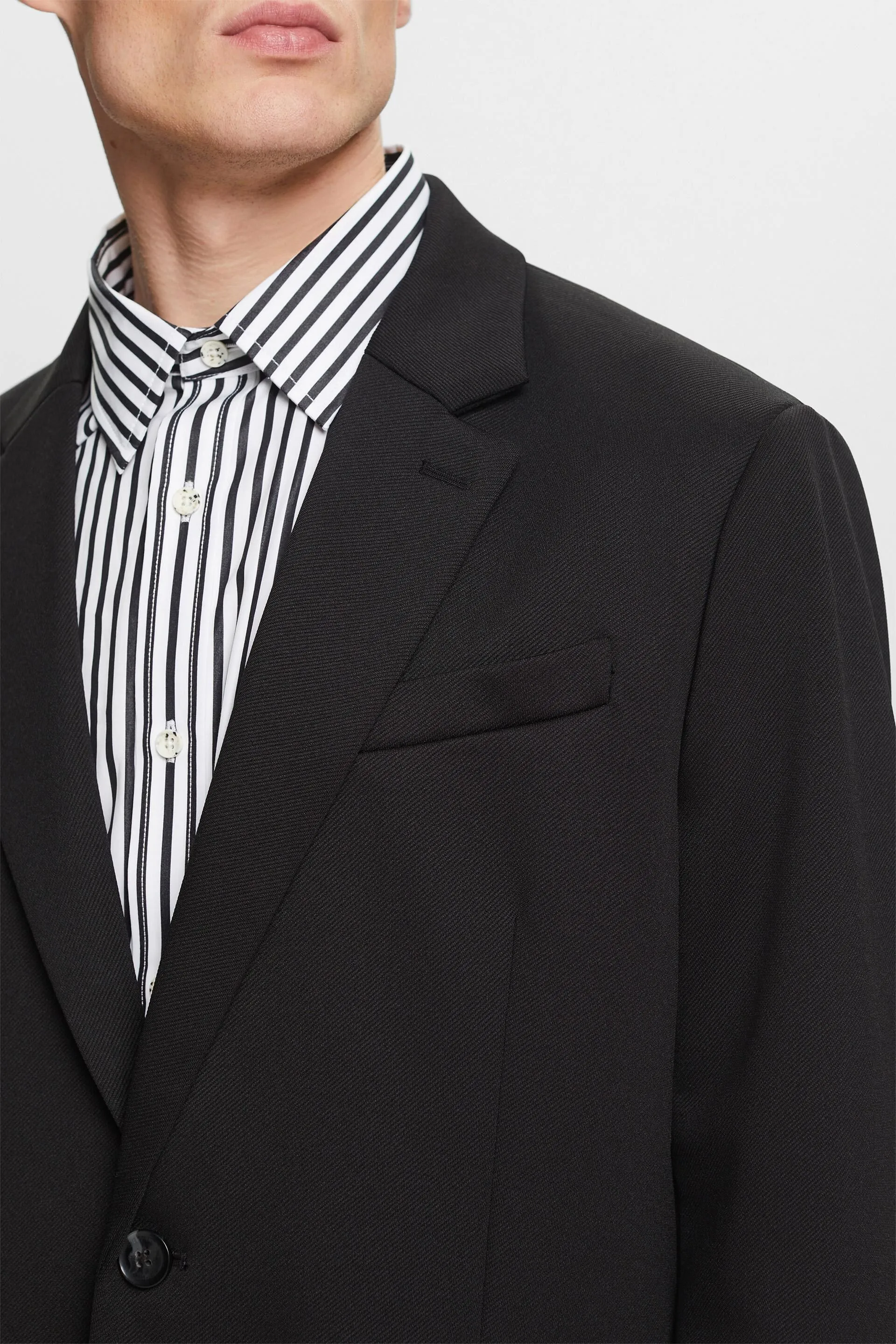 Blazer monopetto in twill