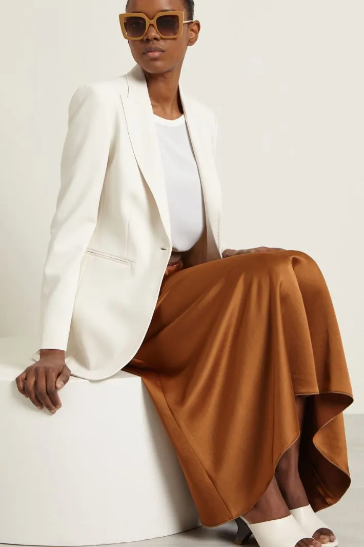 Blazer monopetto in viscosa
