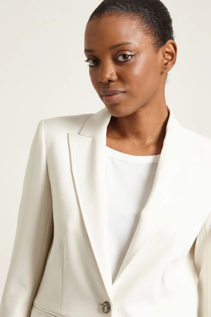 Blazer monopetto in viscosa