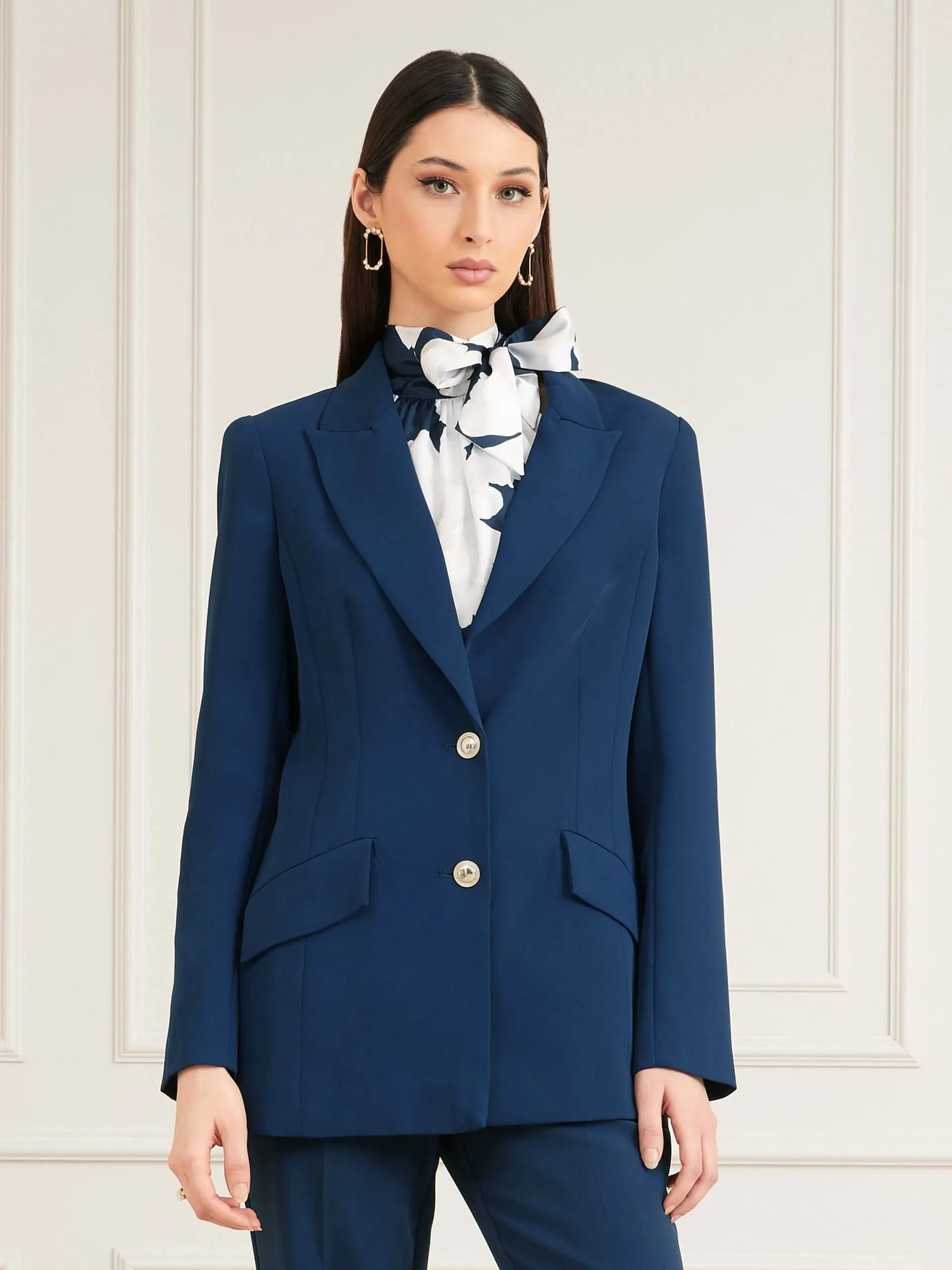 Blazer monopetto marciano