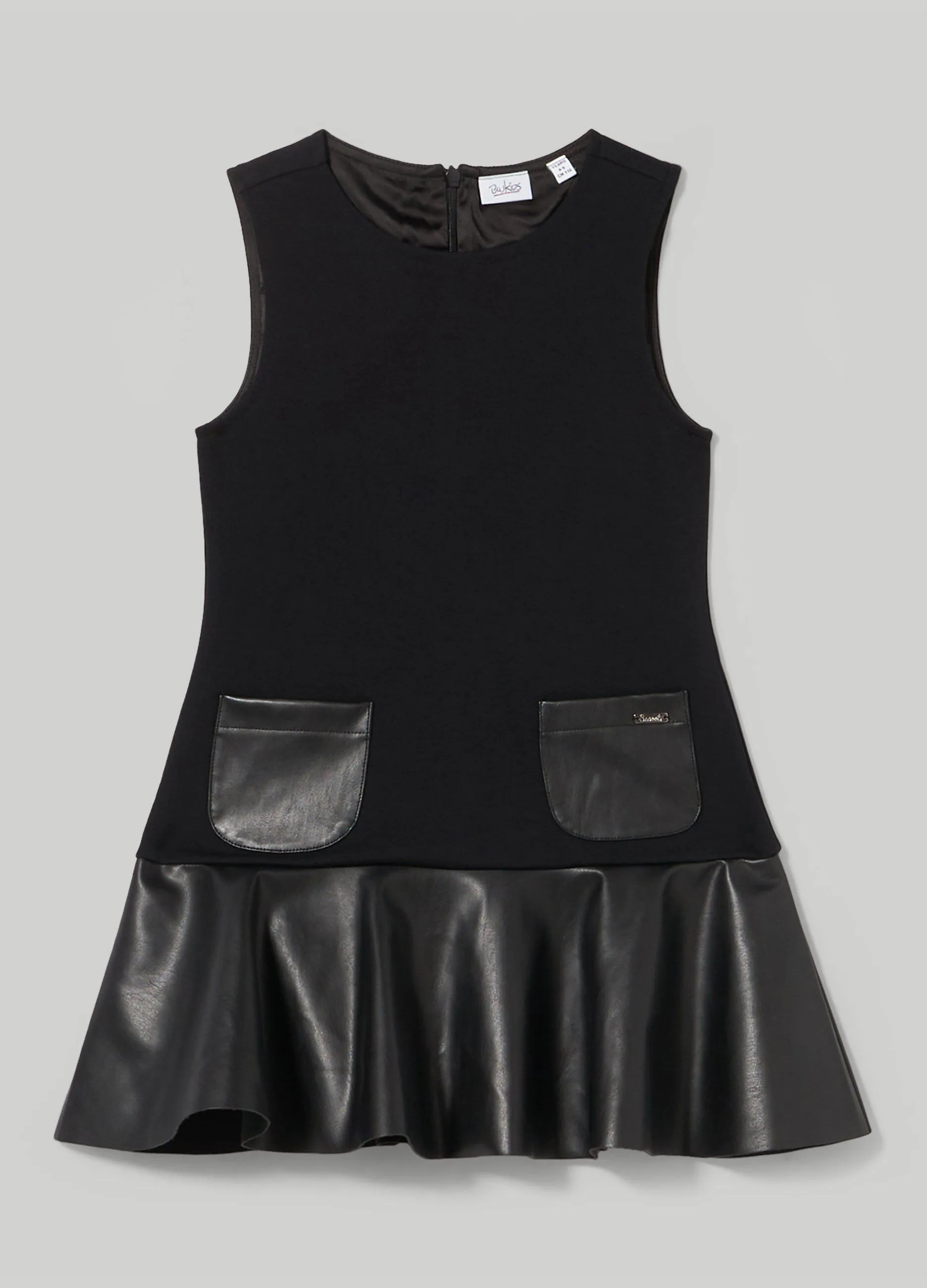 BLUKIDS  Abito smanicato in punto Milano bambina