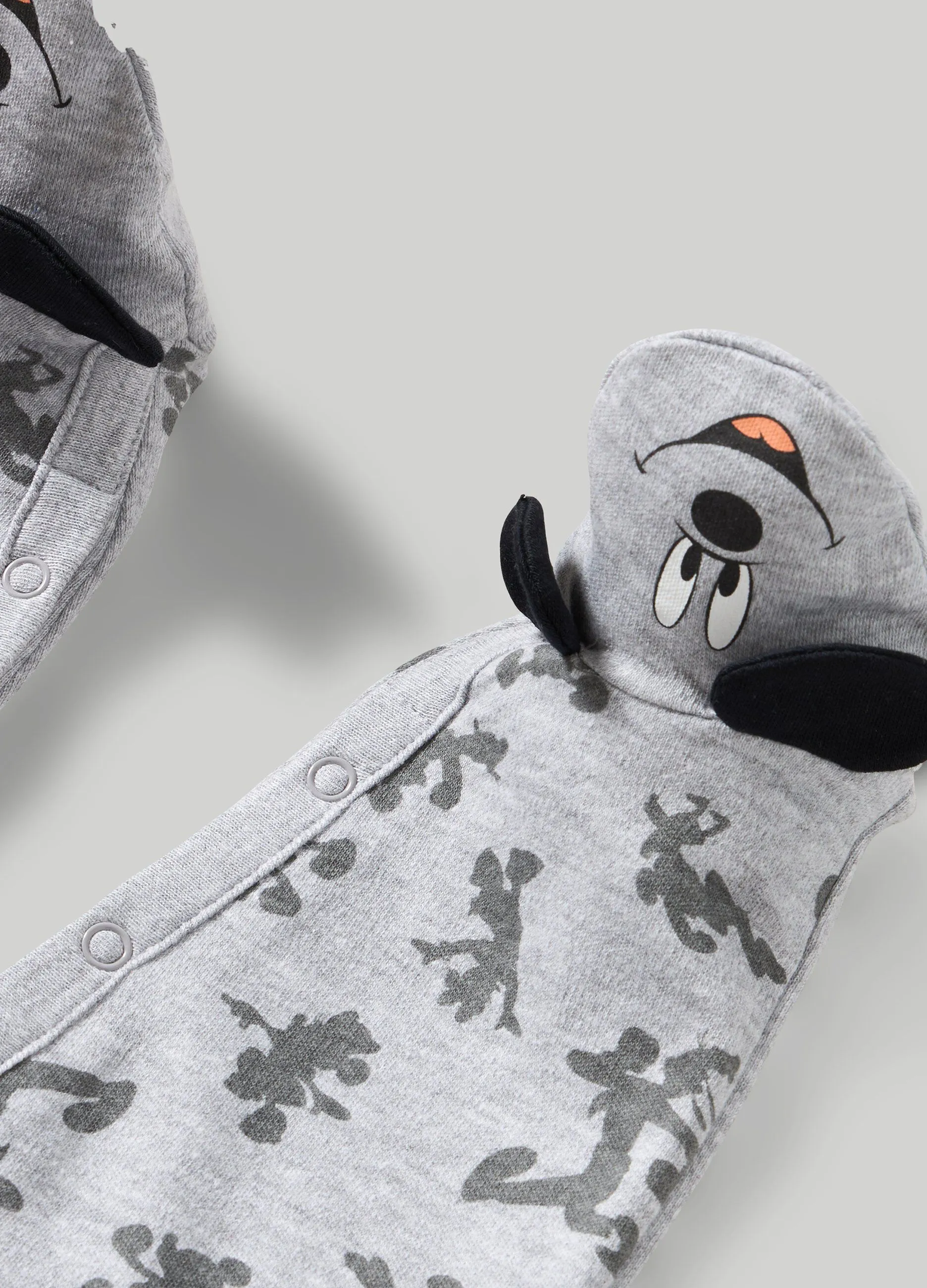 BLUKIDS  Tutina con piedini in cotone mélange neonato