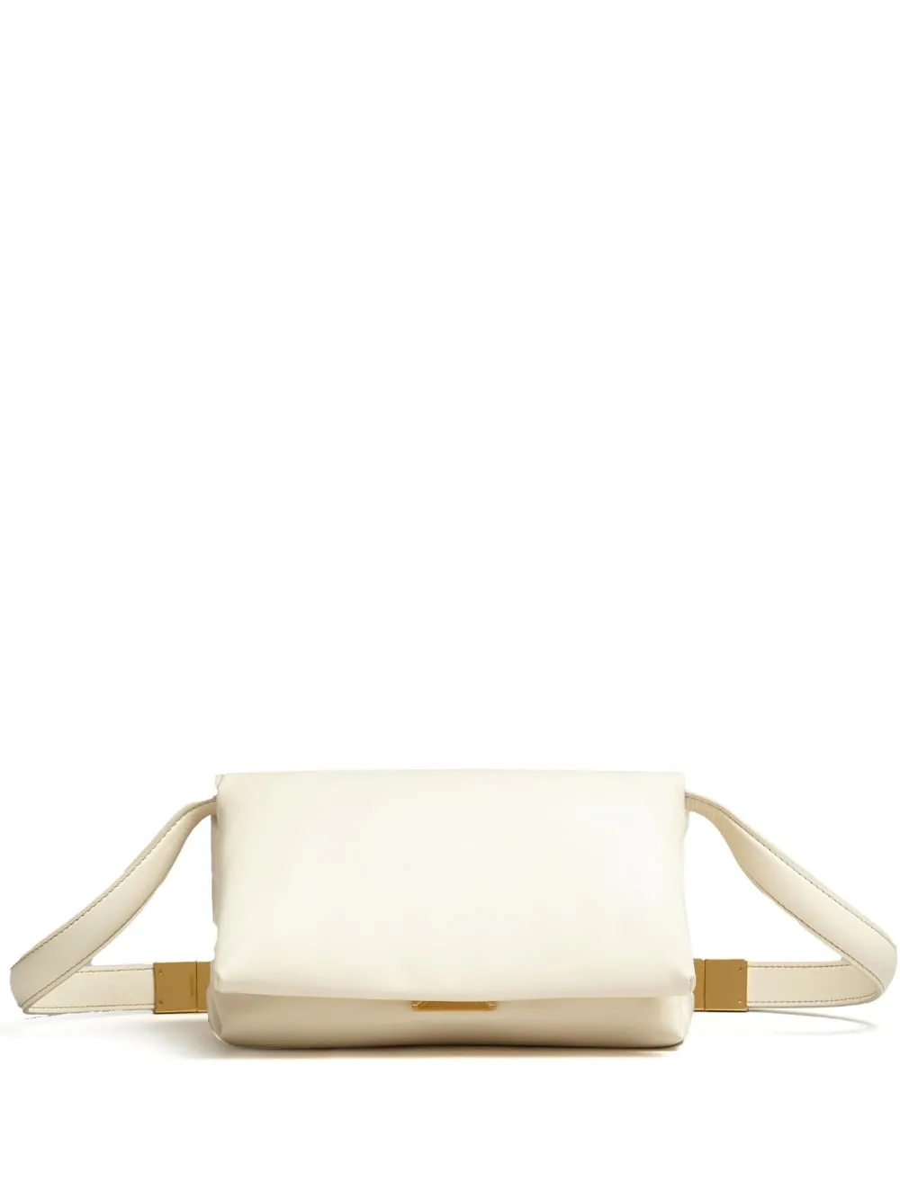 Borsa a spalla imbottita in beige - donna