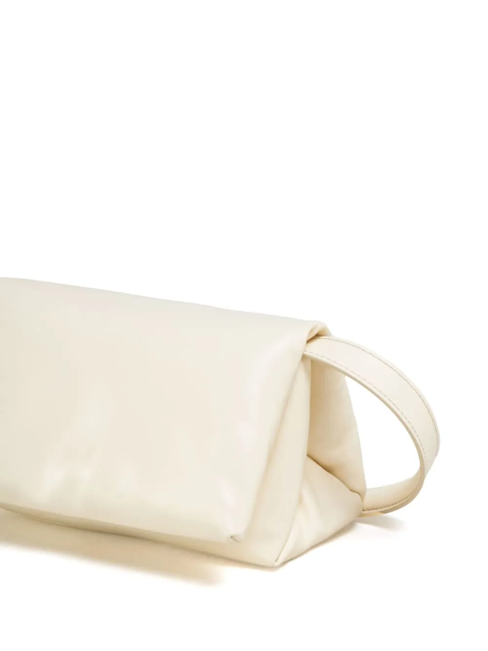 Borsa a spalla imbottita in beige - donna