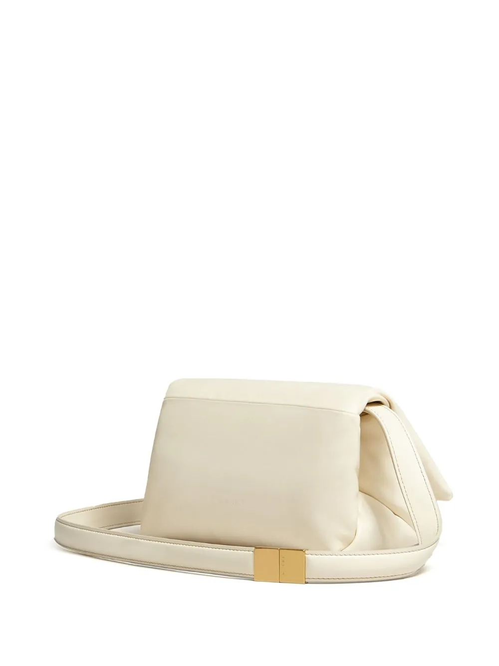 Borsa a spalla imbottita in beige - donna
