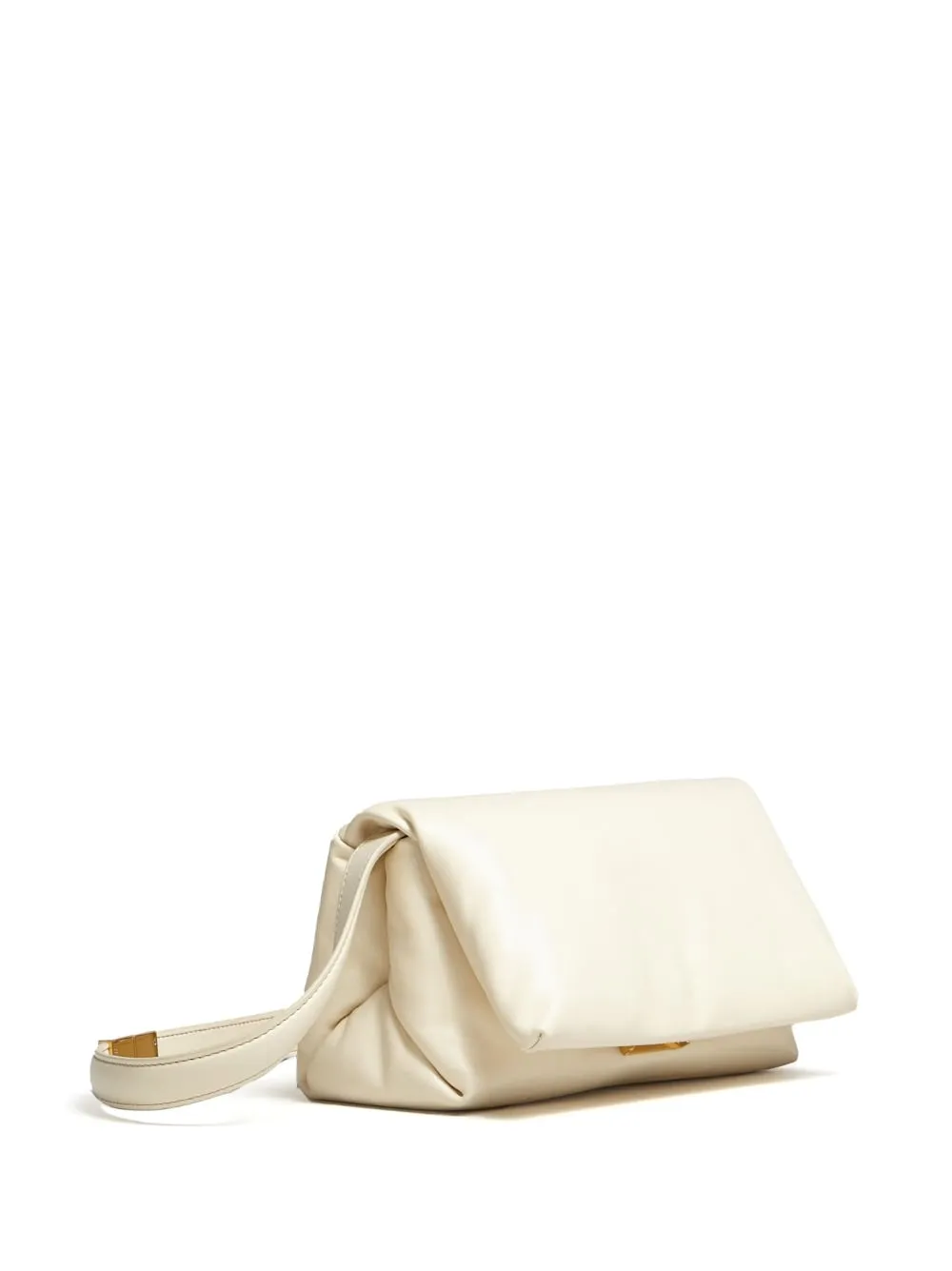 Borsa a spalla imbottita in beige - donna