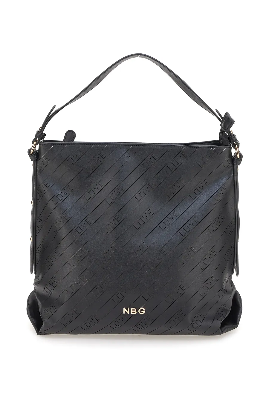 Borsa a Spalla Nera NBG Ibiscus