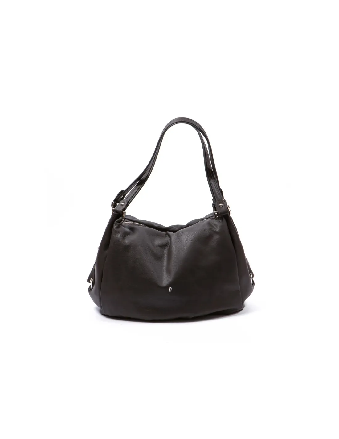 Borsa in pelle di nappa, made in Italy