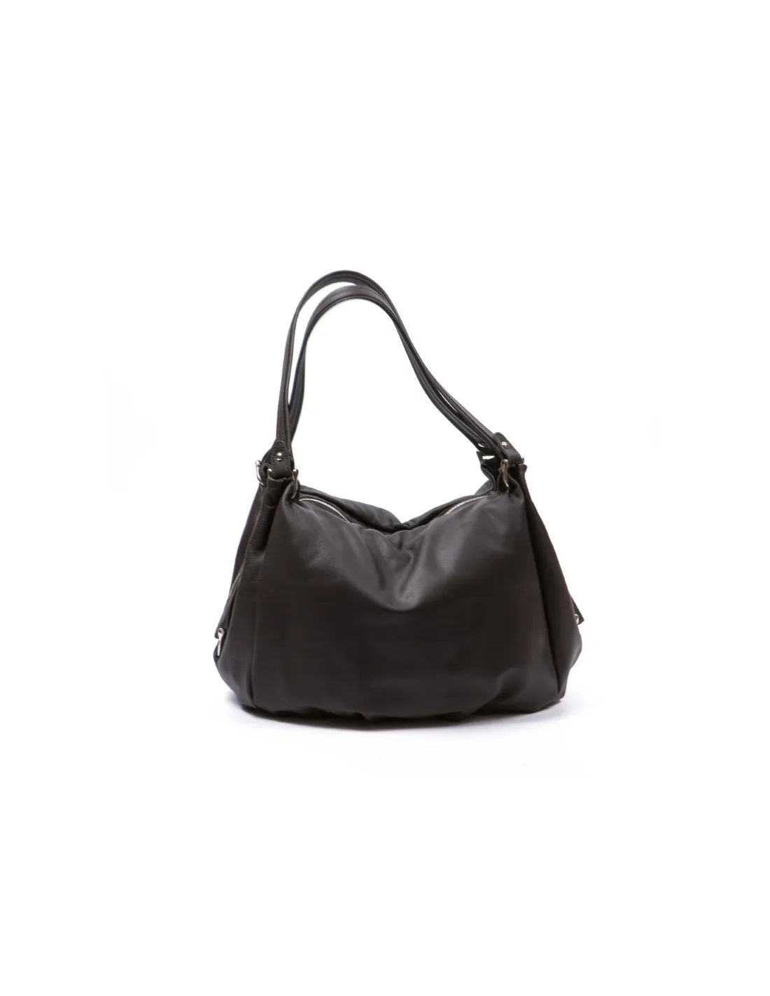 Borsa in pelle di nappa, made in Italy