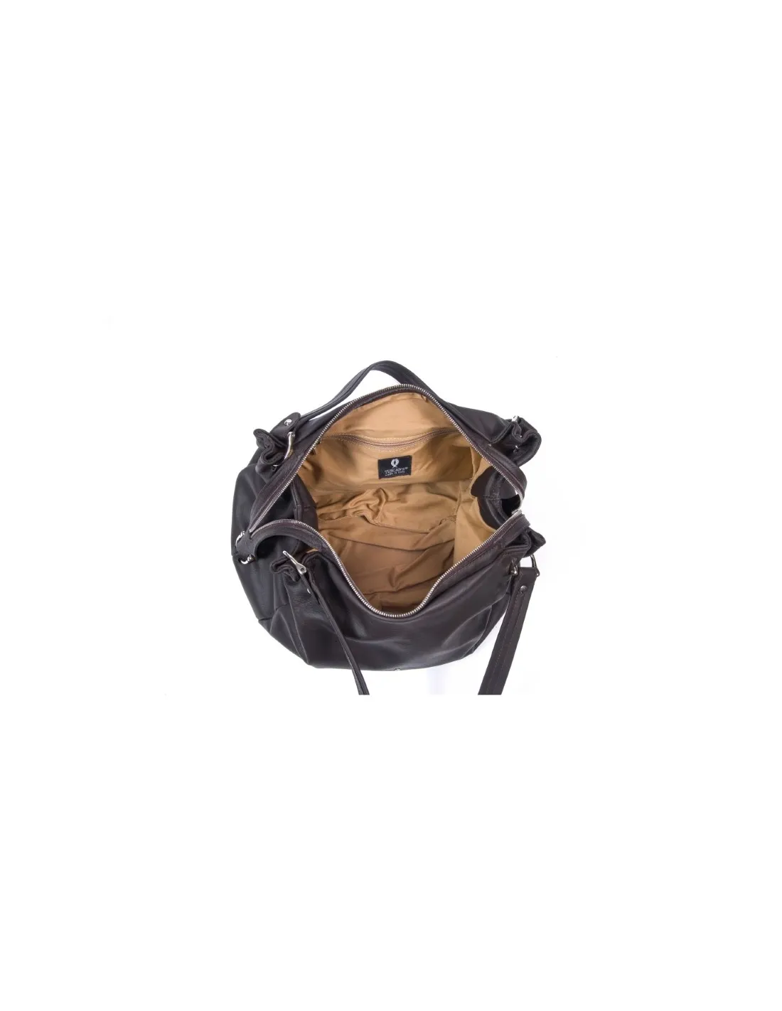 Borsa in pelle di nappa, made in Italy